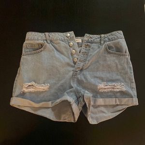 Jean High Rise Shorts